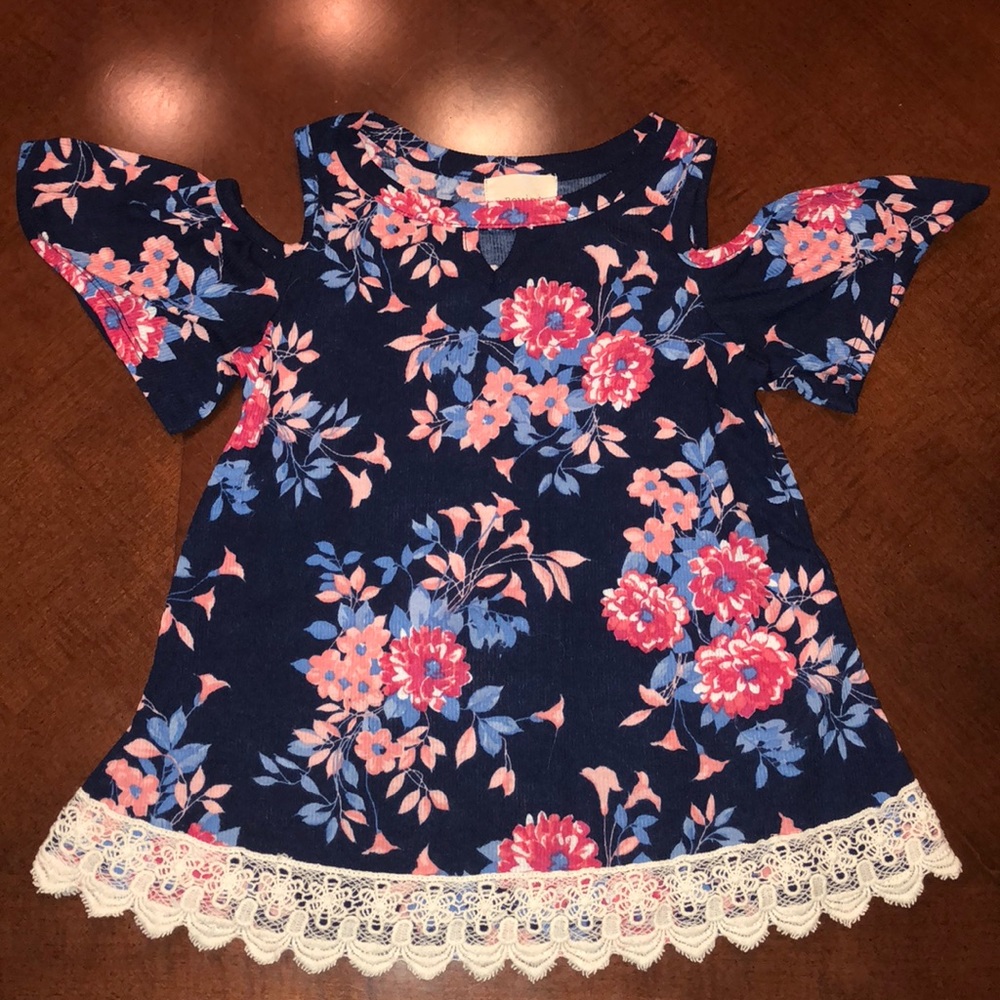 Cute Off The Shoulder Floral Top